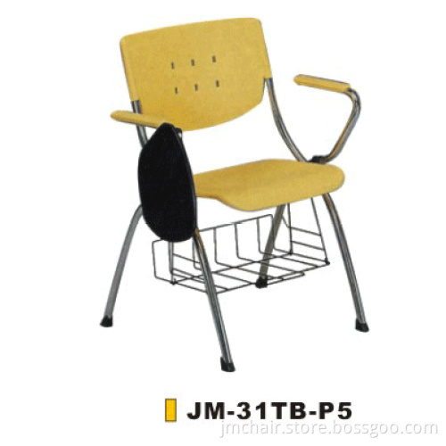 Public Training Chair with Writing Board and Bookcase (JM-31TB-P5)